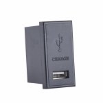 Schneider Electric GUE7073B Lisse Single 1A 5V USB euro mod - Black