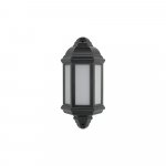 Bell Lighting 10352 8W Retro Vintage LED Half Lantern - Black, IP54, 4000K