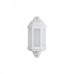 Bell Lighting 10357 8W Retro Vintage LED Half Lantern - White, PIR, IP54, 4000K