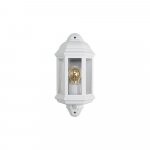 Bell Lighting 10365 Retro Half Lantern White with PIR (lamp not included)