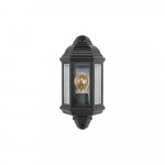 Bell Lighting 10360 Retro Half Lantern Black (lamp not included)