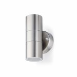 JCC JC17060 Twin GU10 Stainless Steel Up/Down wall light 7W LED Max, IP44