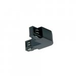 JCC JC88107BLK Mainline 3 Circuit Track 'L' Connector Right Side Earth Black