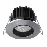Kosnic KFDL10DFB/SCT-SCH TelicaFixed Fire rated downlight SwitchableCCT DIM 10W CHM