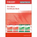 Kewtech FIRCERT Fire alarm certificate book