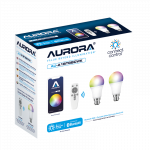 Aurora AU-A1BTGBCWK Aurora AOne connect.control x2 RGB+Tuneable White GLS B22 Lamp Starter Kit