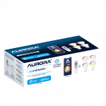 Aurora AU-A1BTGUCWK Aurora AOne connect.control x4 RGB+Tuneable White GU10 Lamp Starter Kit