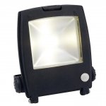 Ansell Lighting AMLED30/PIR Mira LED Floodlight - PIR - 30W Cool White - Graphite