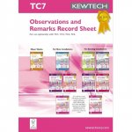 Kewtech TC7 Additional Observation Record sheet for Electrical Installation Condition Reports (ECIR) (18th Edition Amendment 2)