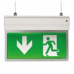 Ansell Lighting AE3LED/3M/SI Eagle 3-In-1 LED Exit Sign Maintained / Non-Maintained 2.5W Silver