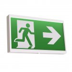 Ansell Lighting AENLED/LI/3M/ST EndLED Lithium Exit Sign 2.5W Maintained / Non-Maintained White