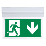 Lumineux 421302 Fontburn LED Emergency 2In1 Exit Sign Self-Test 3W 6000K White