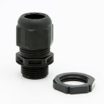 WISKA 10100612 GLP20+ black SPRINT M20+ Polyamide Cable Gland and Locknut Pack Black (Pack of 10)