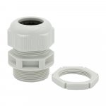 WISKA 99708 GLP32 grey SPRINT M32 Polyamide Cable Gland and Locknut Pack Light Grey (Pack of 10)