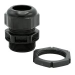 WISKA 99709 GLP32 black SPRINT M32 Polyamide Cable Gland and Locknut Pack Black (Pack of 10)