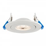 Saxby 103029 Shield360 Tri Wattage 4CCT 8W Downlight, fire rated, 110mm