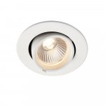 Saxby 99552 Axial round 9W warm white downlight, 90mm
