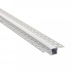 Saxby 80500 Rigel Plaster-in 2m aluminium profile/extrusion silver