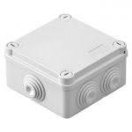 Gewiss GW44054 Junction box with plain quick fixing lid - IP55, 100x100x50