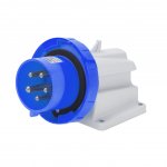 Gewiss  GW60426 16A 2P+E 200-250V 50/60Hz Blue IP67, screw wiring 90° angled surface mounting inlet