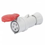 Gewiss GW62020H 32A 3P+N+E 380-415V 50/60Hz Red IP44/IP54, screw wiring straight connector
