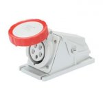 Gewiss GW62505 16A 3P+N+E 380-415V 50/60Hz Red IP67, screw wiring 90° angled surface mounting outlet
