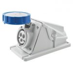 Gewiss GW62511 32A 2P+E 200-250V 50/60Hz Blue IP67, screw wiring 90° angled surface mounting outlet