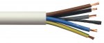 Securi-flex SFX/3185B-5C-0.75-LSZH-WHT-U-1 Cable 1m (per metre) 3185B 0.75mm Flexible Power White LSZH (H05Z1Z1-F 5X0.75)
