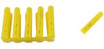 Deligo MPYELLOW Deligo Wall Plugs Yellow (Pack of 100)