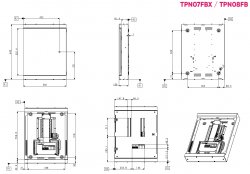 FuseBox TPN07FBX TPN08FB dimensions