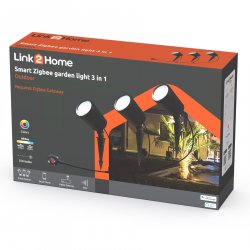 Link2Home L2H-ODRLIGHT3IN1 Outdoor smart spotlights with voice control