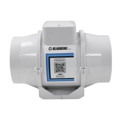 Blauberg TURBO-E-100 In-line mixed flow extractor fan