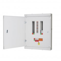 FuseBox TPN07FBX 7 way TPN board with T2 SPD, 125A main switch