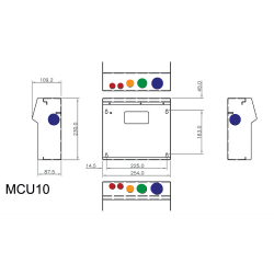 CPN Cudis MCU10/W dimensions