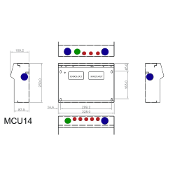 CPN Cudis MCU14/W dimensions