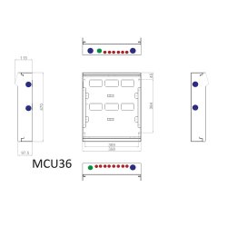 CPN Cudis MCU36S/80TI/W dimensions