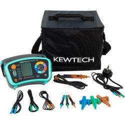 Kewtech KT65DL Comes in a soft carry case with mains lead, distribution board leads, remote test probe and software 