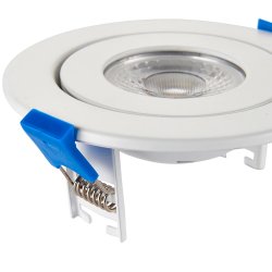 Saxby 103029 Shield360 Tri Wattage 4CCT 8W Downlight, fire rated
