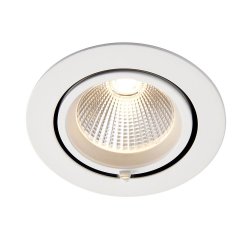 Saxby 99554 Axial round 30W warm white downlight, 140mm