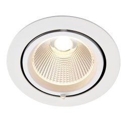 Saxby 99555 Axial round 36W warm white downlight, 159mm