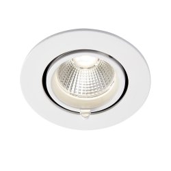 Saxby 78538 Axial round 15W cool white downlight, 102mm