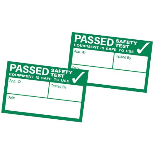 Kewtech 500PASS PAT pass test labels