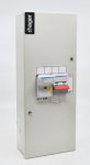 Hager IU44-18D 4 Module Metal Unit, 1*100A Isolator + 1*80A Switched Fuse with Door