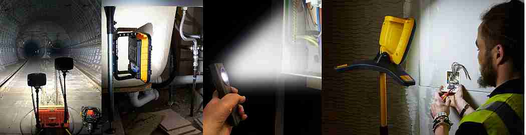 NightSearcher rechargeable work lights