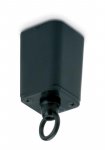 JCC JC14011BLK Mainline Mains IP20 Pendant Suspension Track Adaptor Black