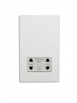 Eurolite ECWSHSW Concealed 3mm Shaver socket, Matt White