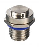 WISKA 10103266 M12 Brass Nickel Plated VentPLUG High Air Flow