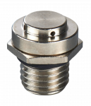 WISKA 10103265 M12 Brass Nickel Plated VentPLUG