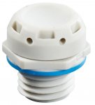 WISKA 10103263 M12 Polyamide VentPLUG High Air Flow Light Grey