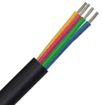 Securi-flex SFX/DS-16-2-4A-LSZH-BLK-1 Cable 1m (per metre) Defence Standard 16 x 0.2mm 4 Core Unscreened Black LSZH